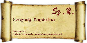Szegedy Magdolna névjegykártya